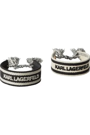 Karl Lagerfeld Armband - K/ESSENTIAL GEFLOCHTENES ARMBAND – 2ER-SET - Gr. ONE SIZE - in Schwarz - für Damen