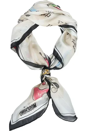 Moschino Tücher & Schals - Silk scarf with print - Gr. unisize - in - für Damen