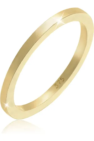 Elli Ringe - Ring Basic Ehering 375 Gelbgold - Gr. 52 MM - in - für Damen