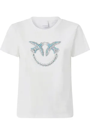 Pinko T-Shirts And Polos Biancobiancaneve - Größe L