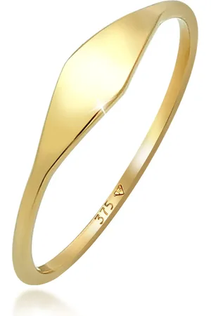 Elli Ringe - Ring Marquise Form Elegant Statement 375 Gelbgold - Gr. 52 MM - in - für Damen