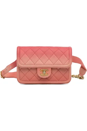 CHANEL Bauchtaschen - 2019 Caviar Sunset On The Sea Flap Belt Bag - Gr. ONE SIZE - in Gold - für Damen