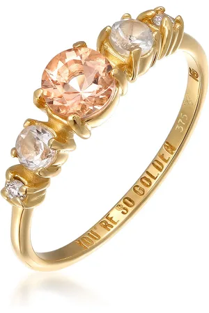 Haze & Glory Ring - Ring Lab Grown Diamanten (0.03 ct) Morganit 375 Ge - Gr. 52 MM - in - für Damen