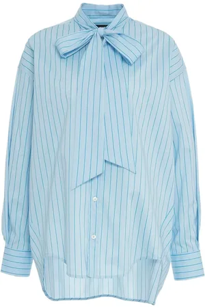 Roberto Collina Striped blouse with bow collar - Größe L
