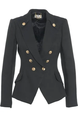 Elisabetta Franchi Double-breasted blazer in linen blend - Größe IT 44