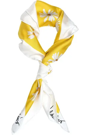 Moschino Tücher & Schals - Silk scarf with floral pattern - Gr. unisize - in - für Damen