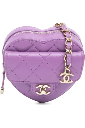 CHANEL Bauchtaschen - 2021 Mini Lambskin CC in Love Heart Belt Bag - Gr. ONE SIZE - in - für Damen