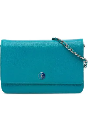 CHANEL Portemonnaie - 2012-2013 Caviar Bicolor CC Wallet On Chain - Gr. unisize - in - für Damen
