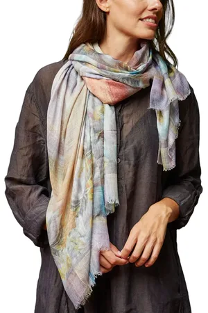 CATHERINE MICHIELS Handschuhe - Foulard micro modal cachemir fleurs de lotus orang - Gr. ONE SIZE - in - für Damen