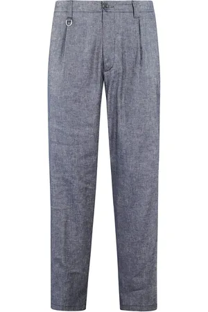 Paolo Pecora Tailored Stretch Linen Pants With Classic Waistban - Größe 44