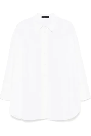 Joseph Box-Pleat White Shirt With Buttoned Cuffs - Größe 38