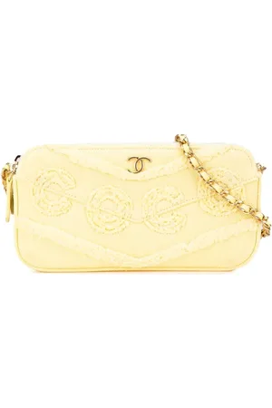 CHANEL Clutches - 2019 Denim Coco Fringe Double Zip Clutch with Chai - Gr. unisize - in - für Damen
