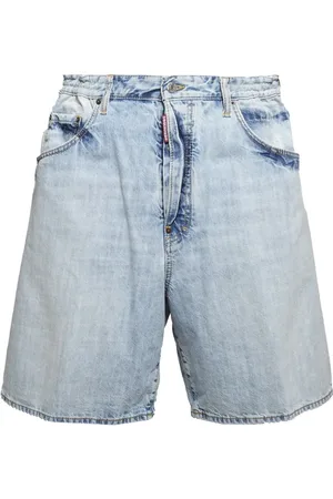Dsquared2 Blue Cotton Palm Beach Bermuda Shorts - Größe 42