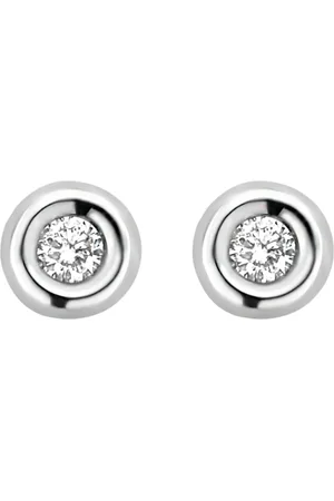 Blush Ohrringe - Diamonds 585 Weißgold Ohrringe - Gr. unisize - in Weiß - für Damen