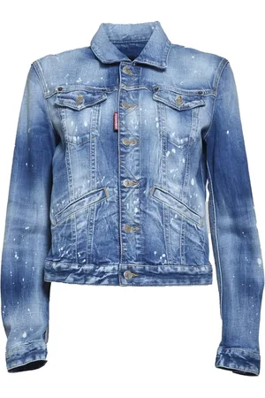 Dsquared2 Blue Denim Kinky Wash Jacket - Größe 38