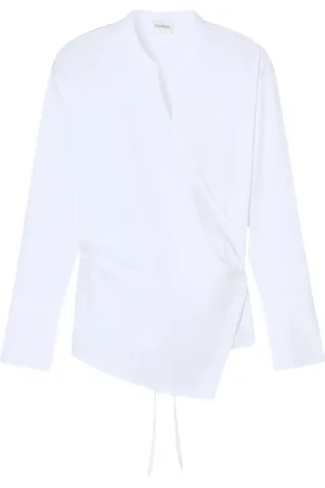 Closed Wrapped Blouse Blouses Wit C94762-25e-22 - Größe L