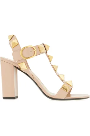 VALENTINO Sandalen - Skin pink leather sandals - Gr. 35 (EU) - in Gold - für Damen