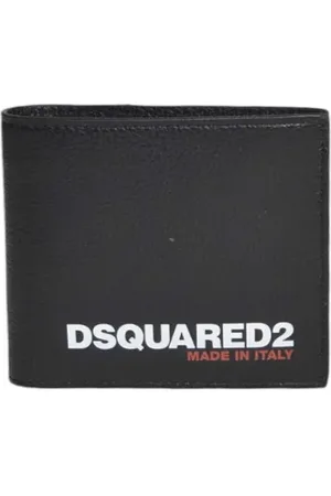 Dsquared2 Portemonnaies - Black Leather Bob Wallet - Gr. unisize - in - für Damen