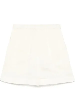 Loulou Studio Light Beige Adonia Shorts - Größe M