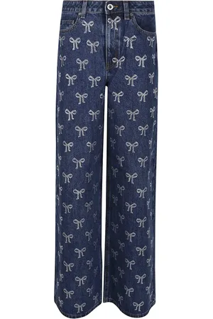 Self-Portrait Rhinestone Bow Denim Jeans - Größe 25