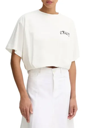 Pinko T-Shirts And Polos Biancobiancaneve - Größe M