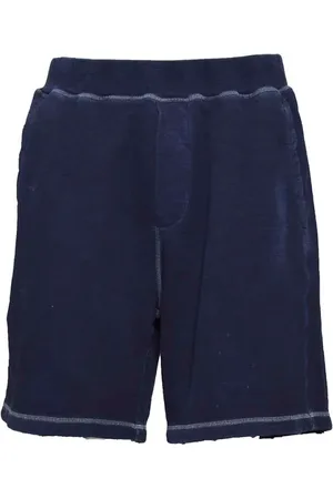 Dsquared2 Navy Blue Cotton Relax Fit Bermuda Shorts - Größe L