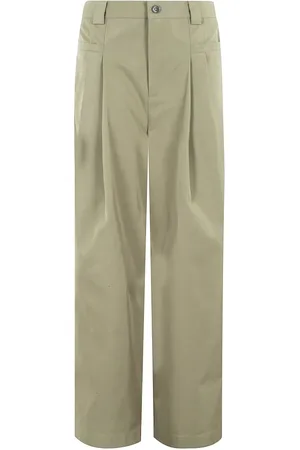 OOF Wear High-Waisted Wide-Leg Trousers With Pleated Detail - Größe M