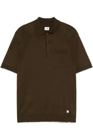 C.P. Company Olive Green Cotton Polo Shirt - Größe M