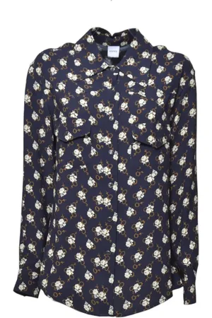 Aspesi Floral-Print Western Blouse In Lightweight Viscose - Größe 40