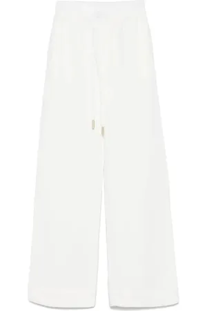 LORENA ANTONIAZZI White Star-Appliqué Track Trousers - Größe 40