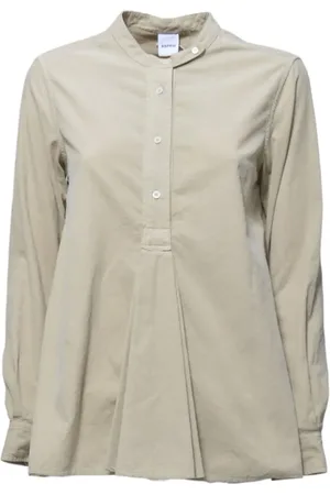 Aspesi Beige Cotton Velvet Shirt With Pleats - Größe 38