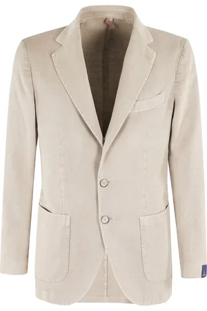 Biagio Santaniello Two-Button Jacket In Light Ramie Blend - Größe 46