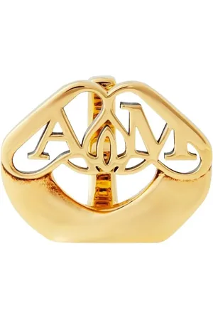 Alexander McQueen Ring - Seal Logo Ring - Gr. 15 - in - für Damen