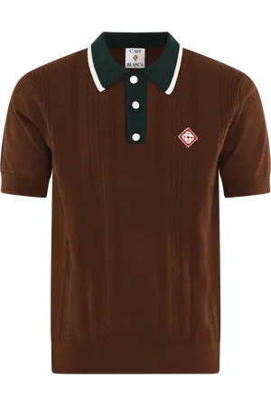 Casablanca Heren OVERSIZED MINI CABLE POLO - Größe S