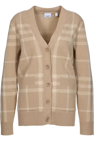 Burberry Willah Check Wool Cashmere Cardigan - Größe M