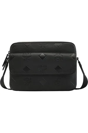 MCM Crossbody Bags - Crossbody Bags Aren Messenger-Tasche aus Leder mit - Gr. unisize - in - für Damen