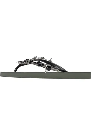 Uzurii Slipper & Pantoletten - platte hausschuhe Black Dolphin - Gr. 35,5 (EU) - in - für Damen