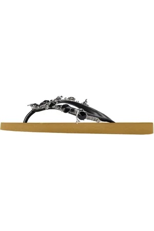 Uzurii Slipper & Pantoletten - platte hausschuhe Black Dolphin - Gr. 35,5 (EU) - in - für Damen