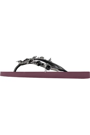 Uzurii Slipper & Pantoletten - platte hausschuhe Black Dolphin - Gr. 35,5 (EU) - in - für Damen