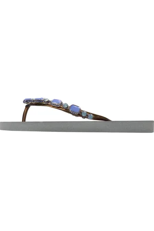 Uzurii Slipper & Pantoletten - platte hausschuhe Copa Cabana Blue - für Damen