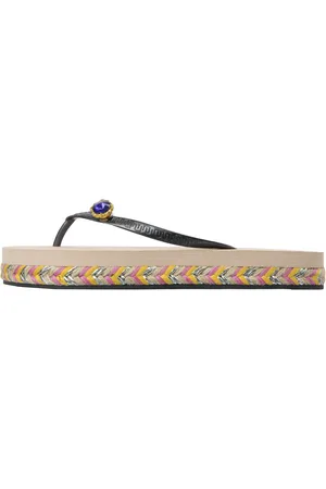 Uzurii Slipper & Pantoletten - Zehentrenner Raffia Switch - Gr. 35,5 (EU) - in - für Damen
