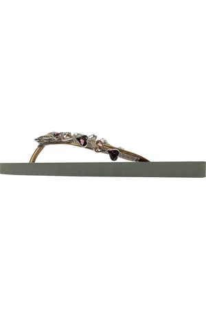 Uzurii Slipper & Pantoletten - Zehentrenner Heart Bronze - Gr. 35,5 (EU) - in - für Damen