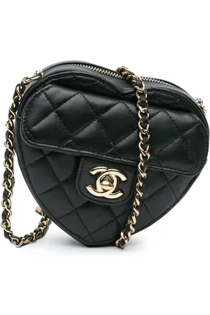 CHANEL Hobo Bags - 2021 Mini Lambskin CC in Love Heart Crossbody - Gr. unisize - in - für Damen
