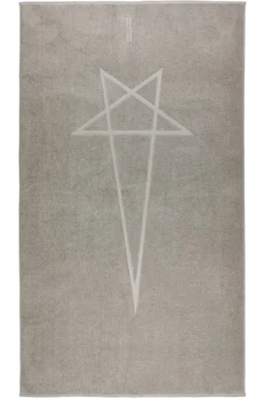 Rick Owens Heimtextilien - Grey Cotton Beach Towel - Gr. unisize - in - für Damen