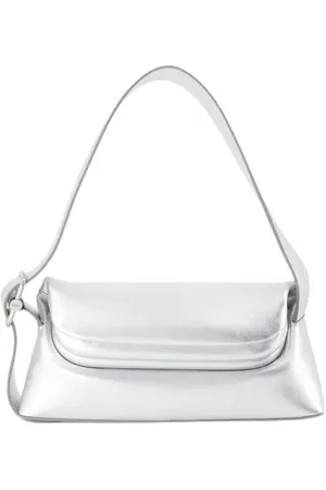 OSOI Hobo Bags - Folder Brot Shoulder Bag - Leather - Silver - für Damen
