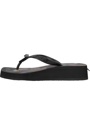 Uzurii Slipper & Pantoletten - Zehentrenner Beach Printed Stella Mid Heel Black - Gr. 37,5 (EU) - in - für Damen