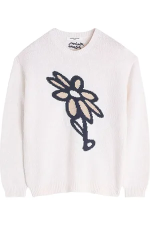 Maison Kitsuné Textured Knit Abstract Jumper - Größe L