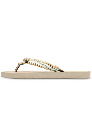 Uzurii Slipper & Pantoletten - Zehentrenner Jade Macrame Switch - Gr. 37,5 (EU) - in - für Damen
