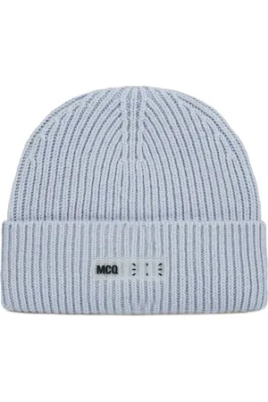 Alexander McQueen Caps & Mützen - Ic0 Logo Wool Beanie - Gr. M - in - für Damen