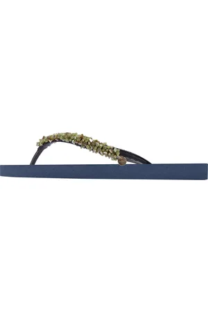 Uzurii Slipper & Pantoletten - platte hausschuhe Classic Aby Army Green - Gr. 35,5 (EU) - in - für Damen